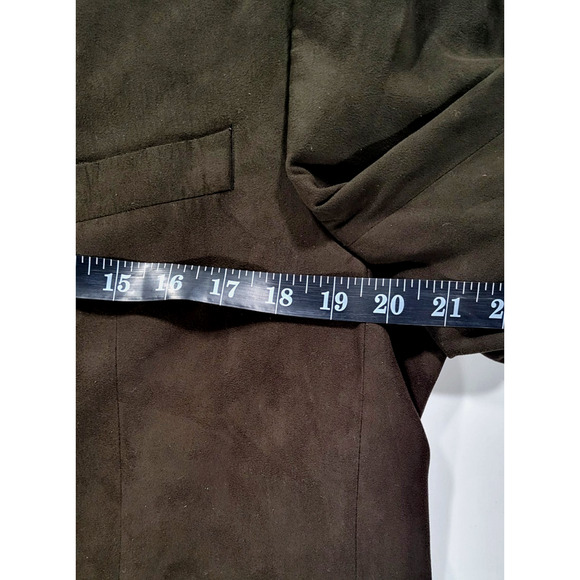 Ralph Lauren Brown Faux Suede Mens 42R Blazer Sport Coat Dillards Made in Canada - Picture 7 of 9